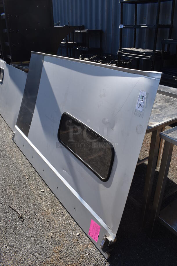 BRAND NEW SCRATCH AND DENT! Curtron Service-Pro Series 20 Single Aluminum Swinging Traffic Door. 48x2.5x82.5 - Image 4 of 5
