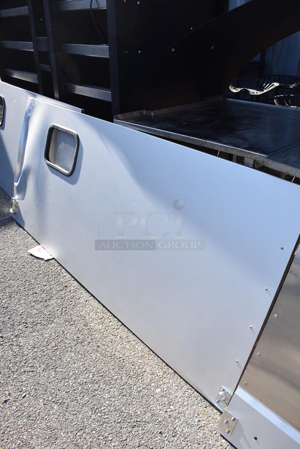 BRAND NEW SCRATCH AND DENT! Curtron Service-Pro Series 30 Double Aluminum Swinging Traffic Door. Goes GREAT w/ Lot 183! 35x2.5x82 - Image 5 of 5