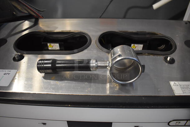Schaerer Barista Stainless Steel Commercial Countertop 2 Group Espresso Machine w/ Portafilter, 2 Steam Wands. Missing Hoppers. 208 Volts, 1 Phase. 29x20x25 - Image 3 of 6
