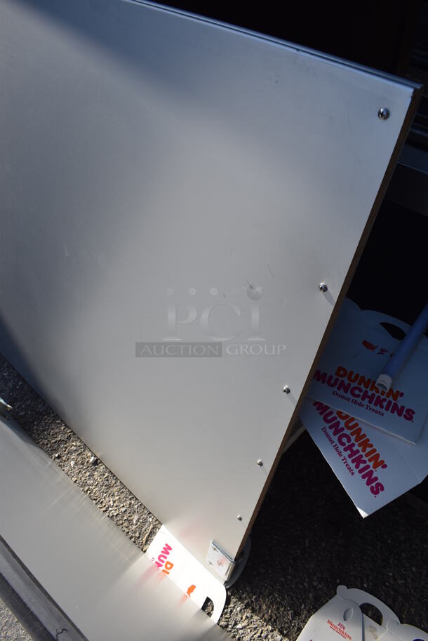 BRAND NEW SCRATCH AND DENT! Curtron Service-Pro Series 30 Double Aluminum Swinging Traffic Door. Goes GREAT w/ Lot 182! 35x2.5x82 - Image 5 of 5