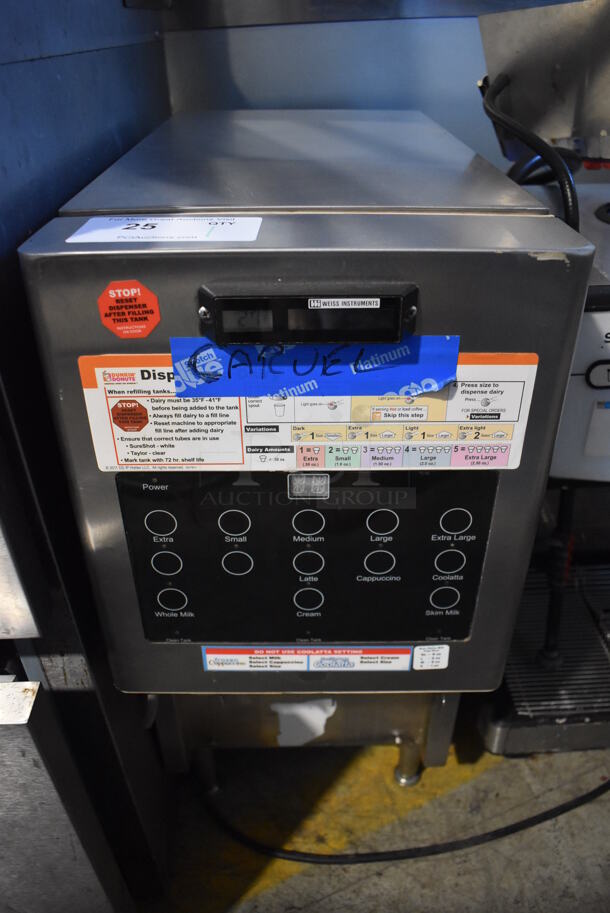 Stainless Steel Commercial Countertop Dairy Dispenser. 12x25x27. Tested and Working! - Image 1 of 4