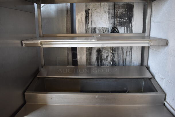 Randell 8148NM Stainless Steel Commercial Pizza Prep Table w/ 2 Over Shelves on Commercial Casters. 115 Volts, 1 Phase. 48x34x72. Tested and Powers On But Does Not Get Cold - Image 3 of 6