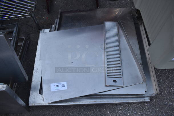ALL ONE MONEY! Lot of Various Metal Items Including Panels and 2 Drawers - Image 2 of 4