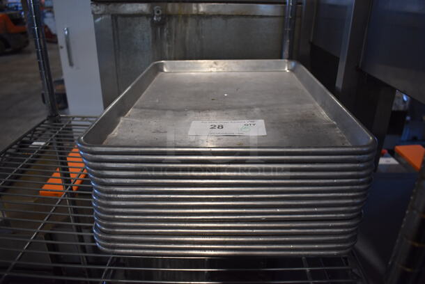 15 Metal Half Size Baking Pans. 13x18x1. 15 Times Your Bid! - Image 1 of 3