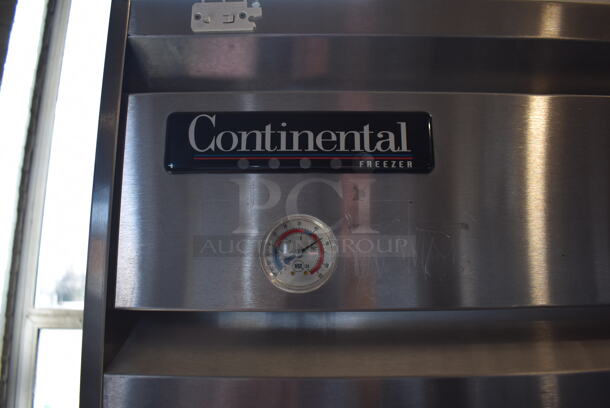Continental 2FE Stainless Steel Commercial 2 Door Reach In Freezer on Commercial Casters. 115 Volts, 1 Phase. 54x36x82. Tested and Working! - Image 2 of 6