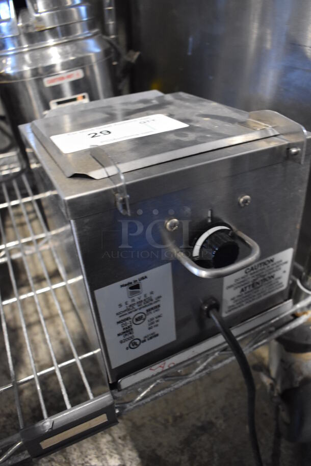 Server DI-1 Stainless Steel Commercial Countertop Single Cone Dip Warmer. 120 Volts, 1 Phase. 8x9x8. Tested and Working! - Image 2 of 5