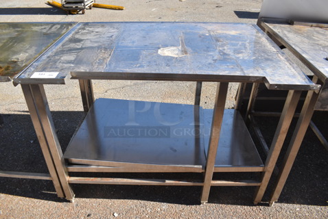 Stainless Steel Table. 46x34.5x36