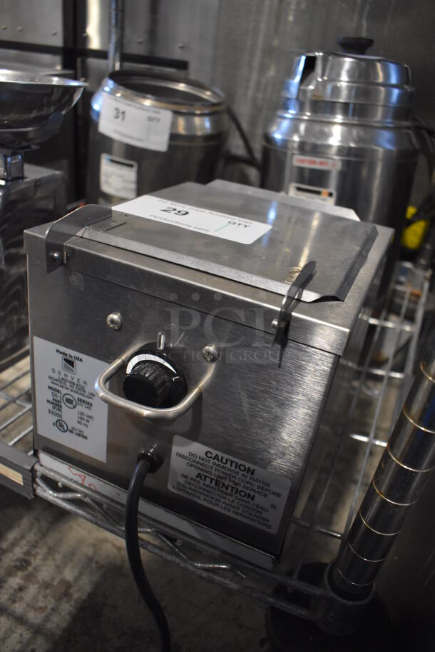 Server DI-1 Stainless Steel Commercial Countertop Single Cone Dip Warmer. 120 Volts, 1 Phase. 8x9x8. Tested and Working! - Image 3 of 5