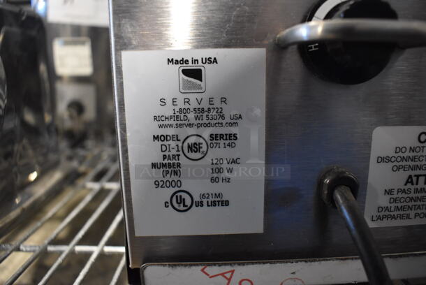 Server DI-1 Stainless Steel Commercial Countertop Single Cone Dip Warmer. 120 Volts, 1 Phase. 8x9x8. Tested and Working! - Image 4 of 5