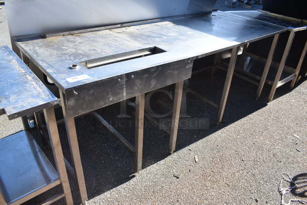 Stainless Steel Table. 90x34.5x36