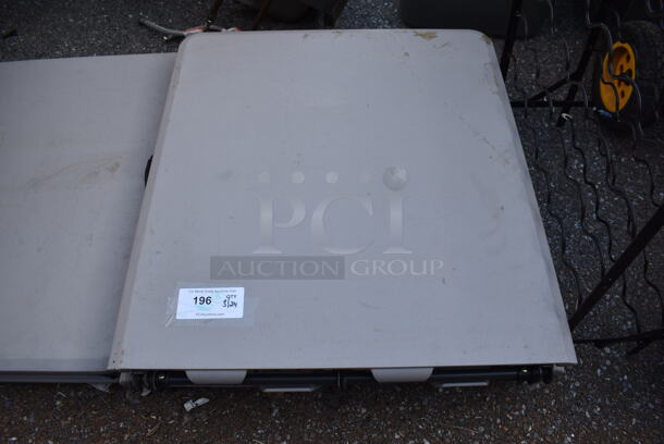3 Gray Folding Tables. 30x28x4. 3 Times Your Bid! - Image 2 of 3