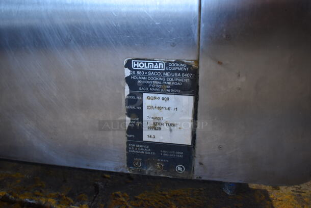 Holman QCS-2-800 Stainless Steel Commercial Countertop Electric Powered Oven. 208 Volts, 1 Phase. 15x21x16 - Image 7 of 8