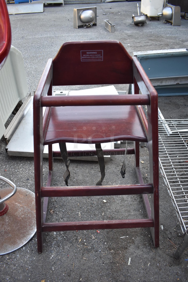 3 Various Items; 2 Chairs and 1 Wooden High Chair. Includes 18x19x44. 3 Times Your Bid! - Image 4 of 4