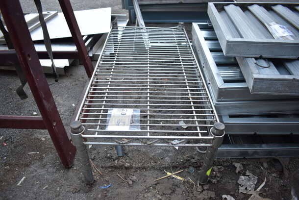 Chrome Finish Wire Dunnage Rack. 14x30x8