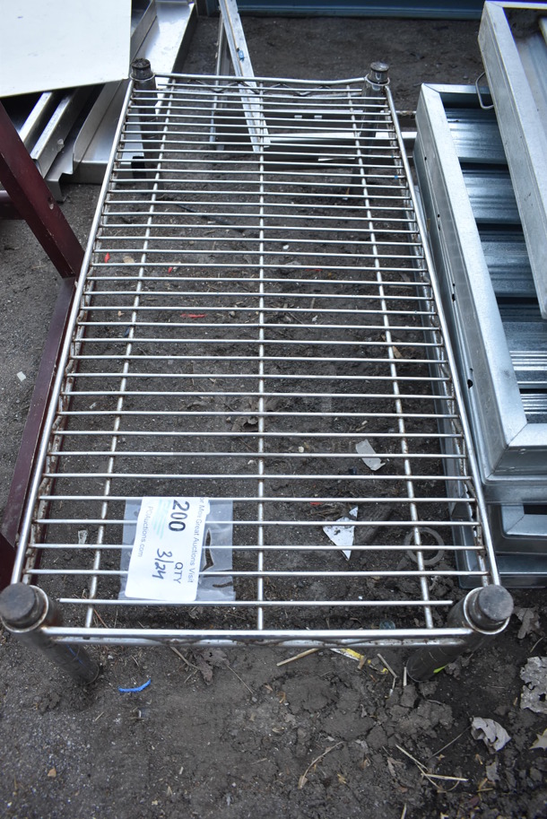 Chrome Finish Wire Dunnage Rack. 14x30x8 - Image 3 of 3