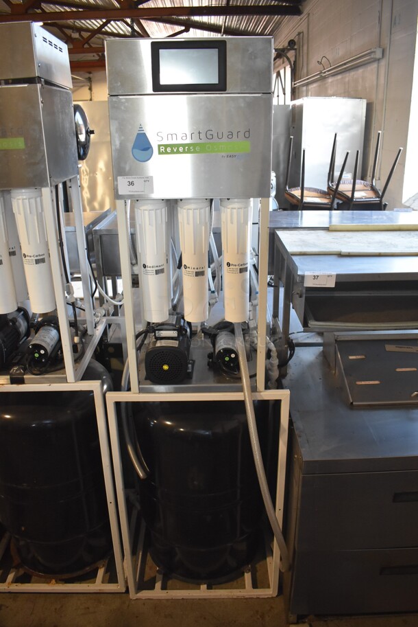 Smart Guard Stainless Steel Commercial Floor Style Reverse Osmosis System. 208-230/440-480 Volts, 3 Phase. 24.5x24.5x81