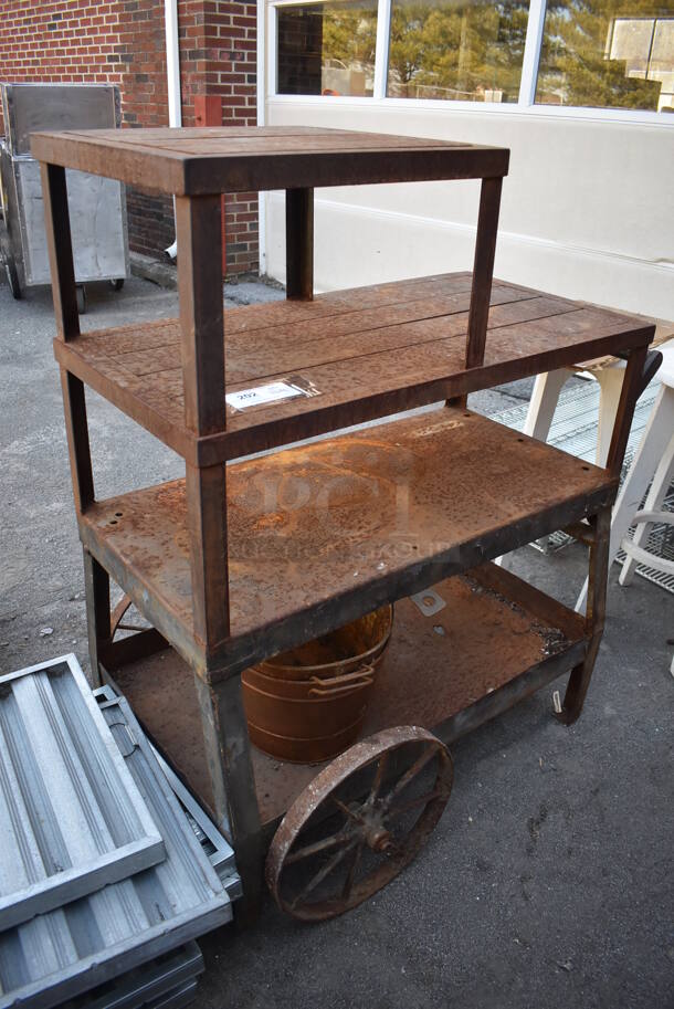 Metal 4 Tier Cart. 42x28x50