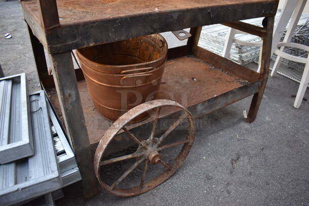 Metal 4 Tier Cart. 42x28x50 - Image 2 of 4