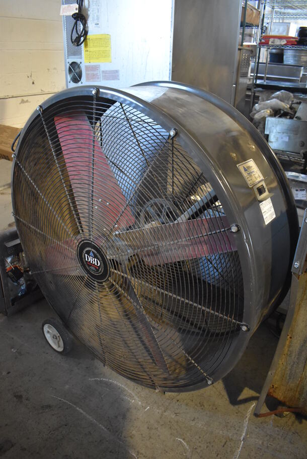 Triangle Engineering DBD4223 Metal Floor Style Fan on Casters. 115 Volts, 1 Phase. 46x18x44. Tested and Working!