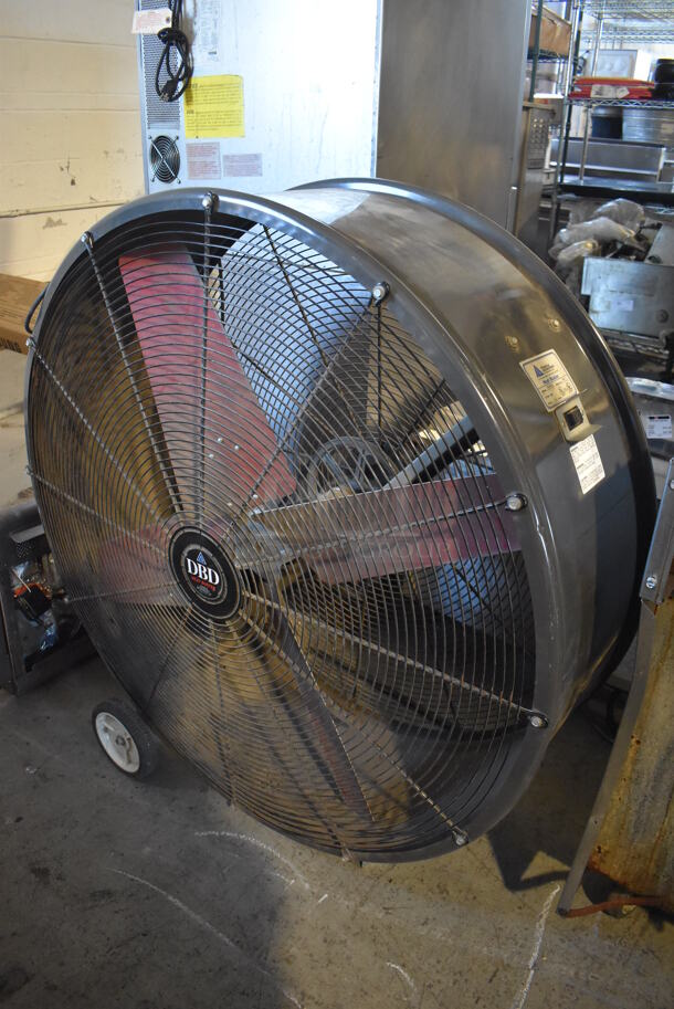 Triangle Engineering DBD4223 Metal Floor Style Fan on Casters. 115 Volts, 1 Phase. 46x18x44. Tested and Working! - Image 1 of 7