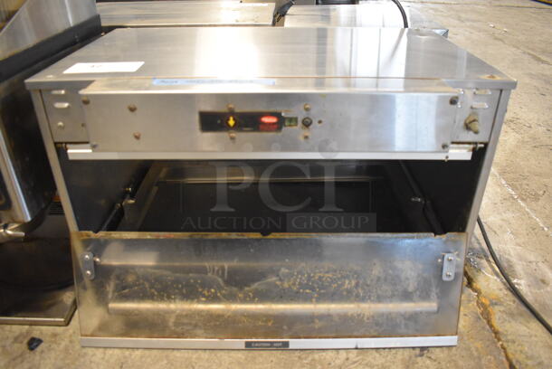 Hatco Glo Ray Stainless Steel Commercial Countertop Warming Holding Cabinet. 115 Volts, 1 Phase. 26x17x16.5. Tested and Working! - Image 1 of 7