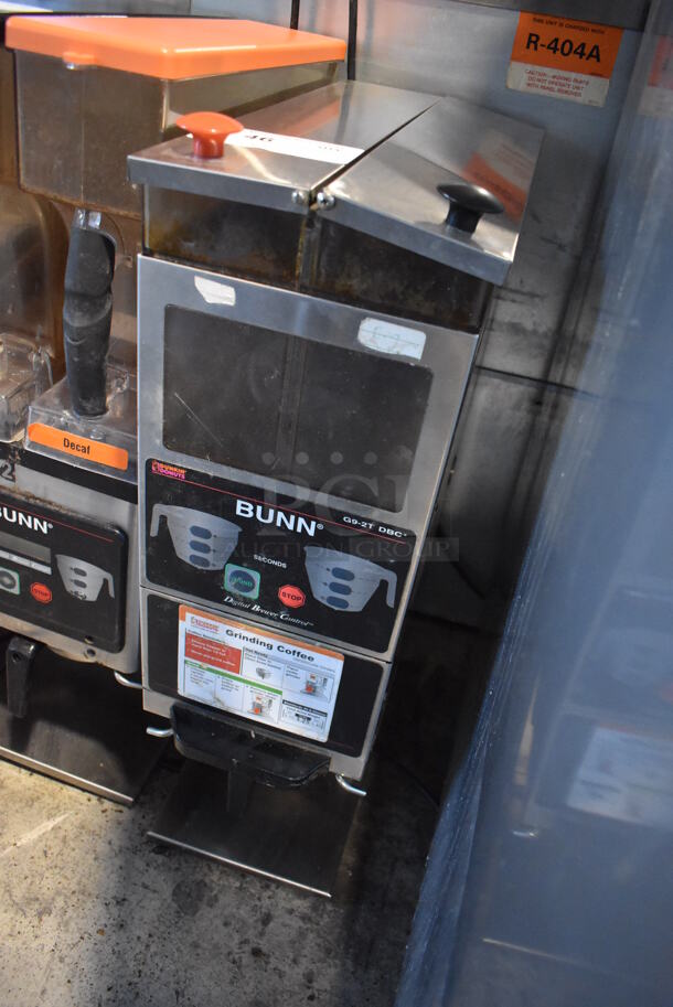Bunn G9-2T DBC Stainless Steel Commercial Countertop 2 Hopper Coffee Bean Grinder. 120 Volts, 1 Phase. 8.5x18x28. Tested and Working! - Image 3 of 7