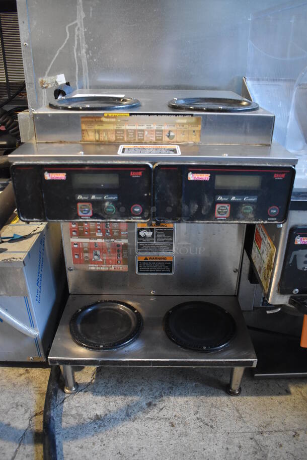 2013 Bunn AXIOM 2/2 TWIN Stainless Steel Commercial Countertop 4 Burner Coffee Machine. 120/208-240 Volts, 1 Phase. 16x18x23