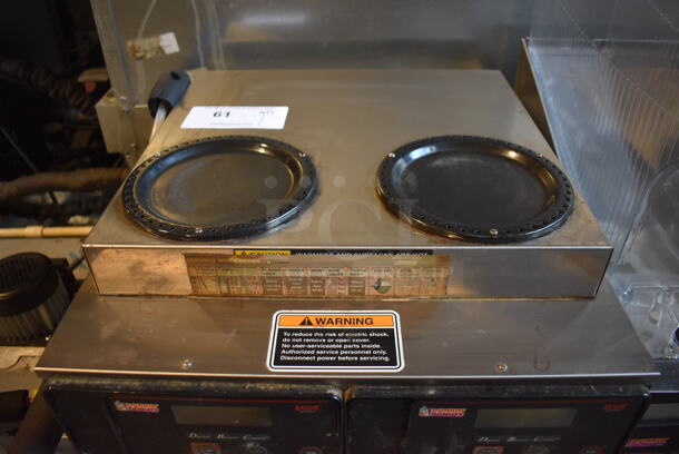 2013 Bunn AXIOM 2/2 TWIN Stainless Steel Commercial Countertop 4 Burner Coffee Machine. 120/208-240 Volts, 1 Phase. 16x18x23 - Image 7 of 8