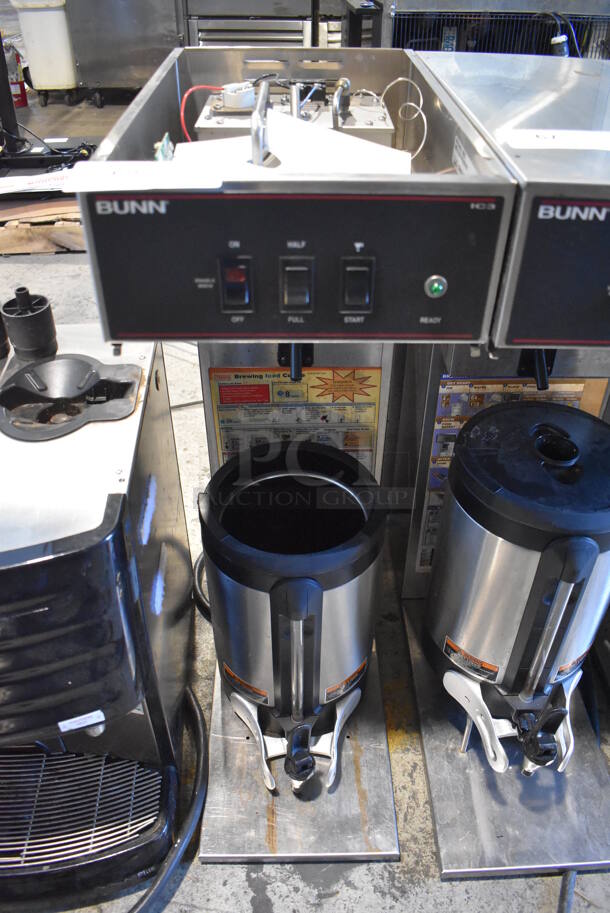 2012 Bunn IC3 Stainless Steel Commercial Countertop Iced Tea Machine w/ Beverage Holder Dispenser. 120/208 Volts, 1 Phase. 12x24x32