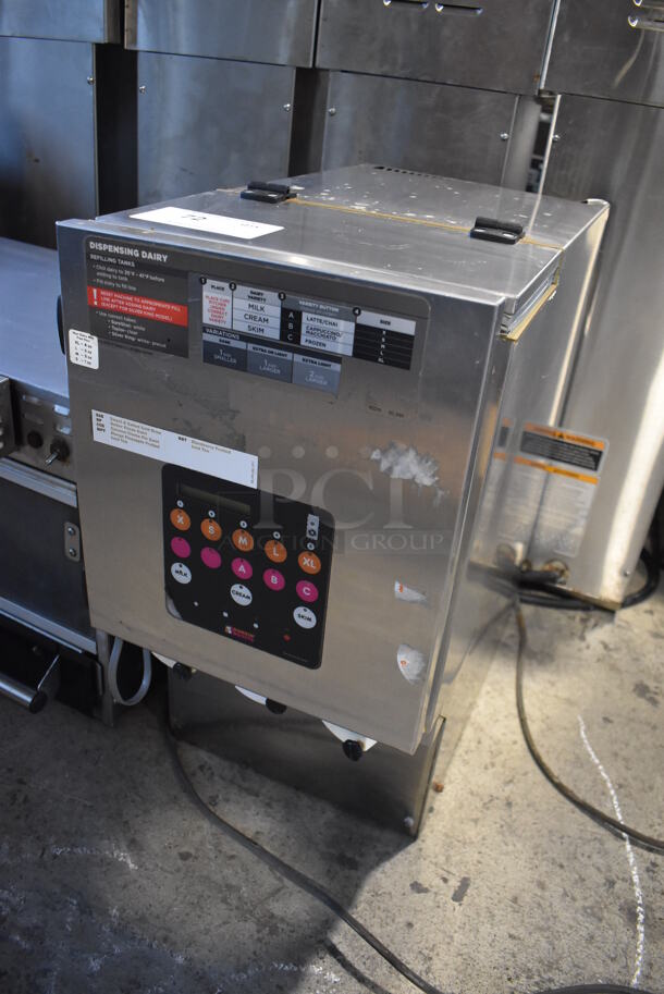 Stainless Steel Commercial Countertop Dairy Dispenser. 115 Volts, 1 Phase. 12x22x23. Tested and Powers On But Does Not Get Cold - Image 3 of 6