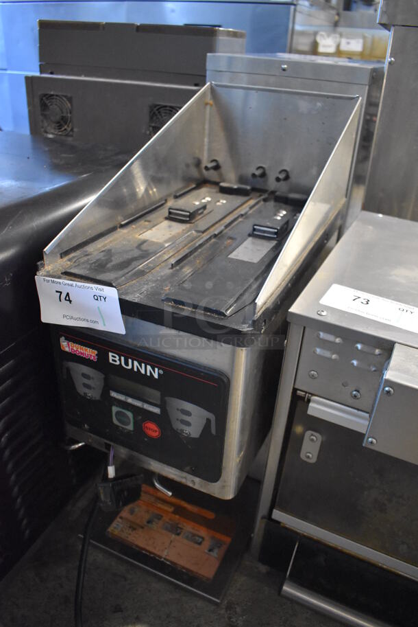 2017 Bunn MHG Stainless Steel Commercial Countertop 2 Hopper Coffee Bean Grinder. Missing Hoppers and Lids. 120 Volts, 1 Phase. 9x17x23. Cannot Test Due To Missing Hoppers - Image 2 of 5