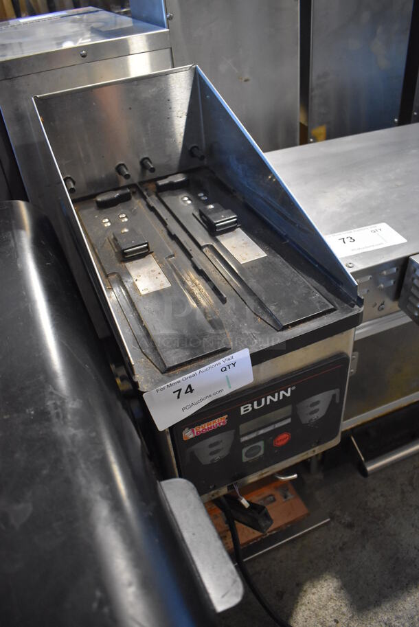 2017 Bunn MHG Stainless Steel Commercial Countertop 2 Hopper Coffee Bean Grinder. Missing Hoppers and Lids. 120 Volts, 1 Phase. 9x17x23. Cannot Test Due To Missing Hoppers - Image 3 of 5
