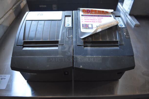 2 Bixolon PR10135 Countertop Receipt Printers. 6x8x6. 2 Times Your Bid!