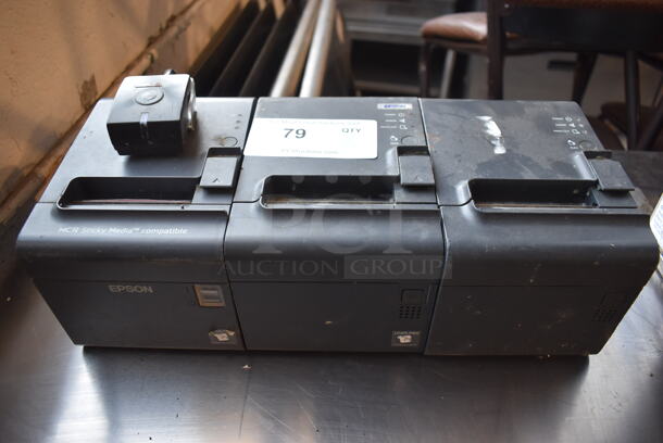 3 Epson Countertop Receipt Printers; Two M165B and One M313A. 6x8x6. 3 Times Your Bid!