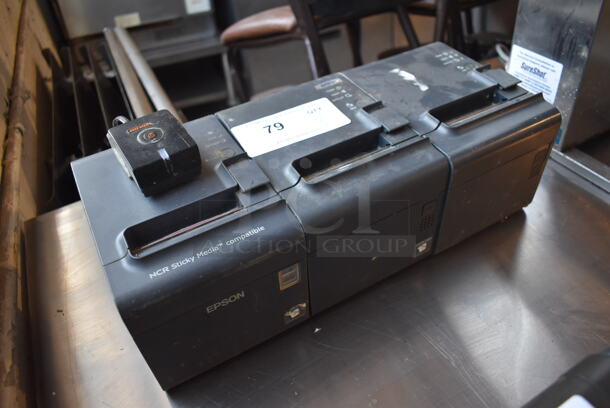 3 Epson Countertop Receipt Printers; Two M165B and One M313A. 6x8x6. 3 Times Your Bid! - Image 3 of 7