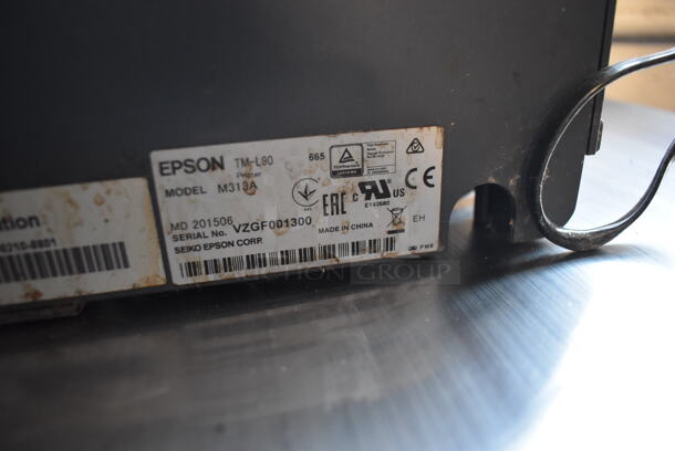 3 Epson Countertop Receipt Printers; Two M165B and One M313A. 6x8x6. 3 Times Your Bid! - Image 7 of 7