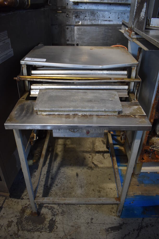 Metal Commercial Floor Style Heat Wrapping Station. 23x31x36. Tested and Working! - Image 1 of 5
