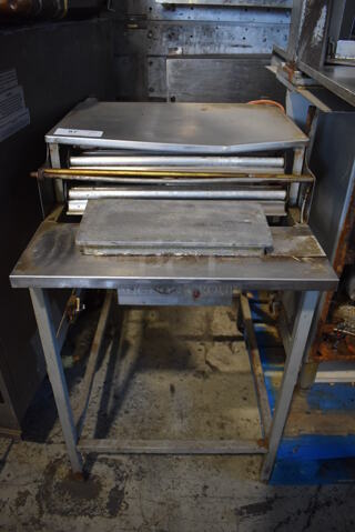 Metal Commercial Floor Style Heat Wrapping Station. 23x31x36. Tested and Working!