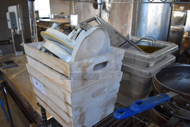 ALL ONE MONEY! Tier Lot of Various Items Including Cutting Boards and Metal Skillets. - Image 5 of 6