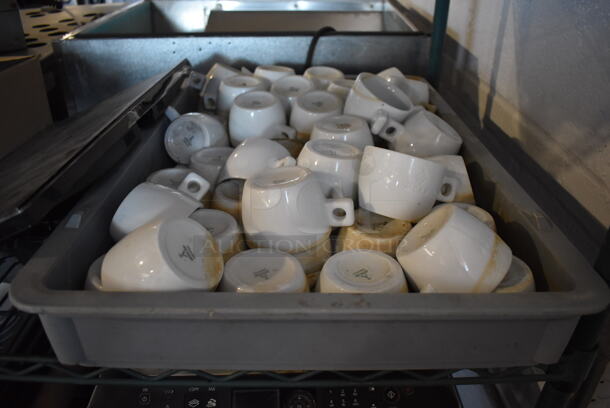 ALL ONE MONEY! Tier Lot of Various Items Including White Ceramic Mugs and White Ceramic Saucers - Image 2 of 6