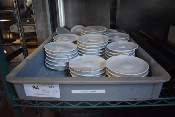 ALL ONE MONEY! Tier Lot of Various Items Including White Ceramic Saucers and Canon MX350 Printer - Image 2 of 6