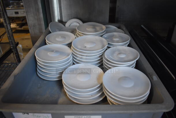 ALL ONE MONEY! Tier Lot of Various Items Including White Ceramic Saucers and Canon MX350 Printer - Image 3 of 6