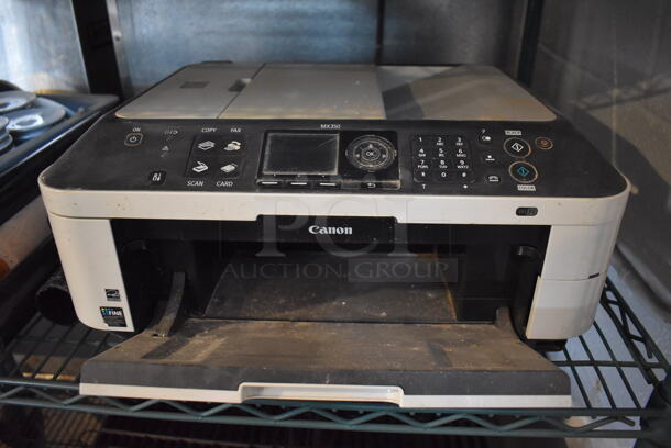 ALL ONE MONEY! Tier Lot of Various Items Including White Ceramic Saucers and Canon MX350 Printer - Image 5 of 6