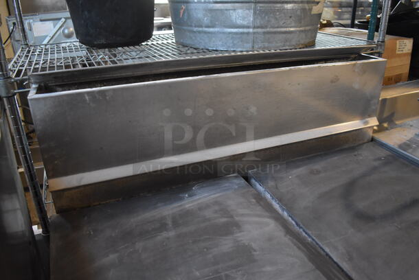 Jade Range Stainless Steel Commercial Natural Gas Powered Flat Top Griddle w/ Convection Oven and Back Splash on Commercial Casters. 36x36x48 - Image 7 of 7