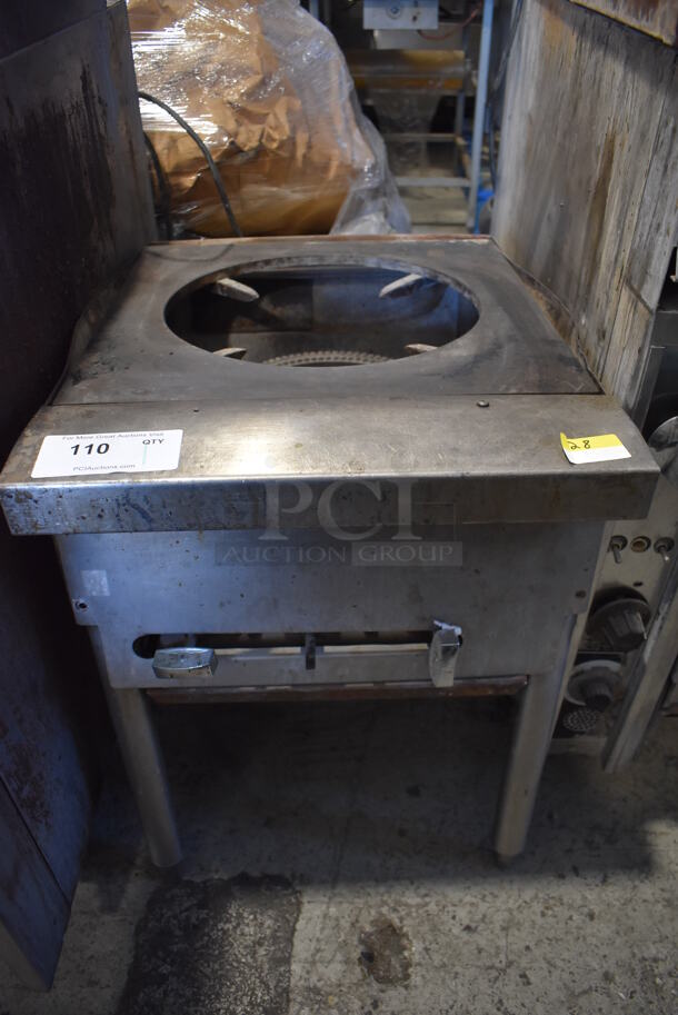 Jade Range Stainless Steel Commercial Natural Gas Powered Single Burner Stock Pot Range. 18x24x25 - Image 2 of 7
