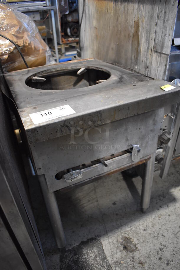 Jade Range Stainless Steel Commercial Natural Gas Powered Single Burner Stock Pot Range. 18x24x25 - Image 4 of 7