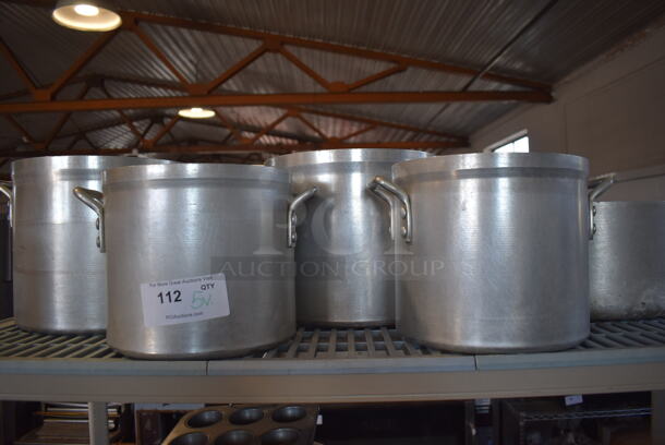 5 Various Metal Stock Pots. Includes 13x10.5x9. 5 Times Your Bid!