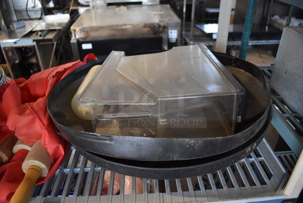 ALL ONE MONEY! Tier Lot of Various Items Including Metal Round Baking Pans and Poly Hopper - Image 2 of 5