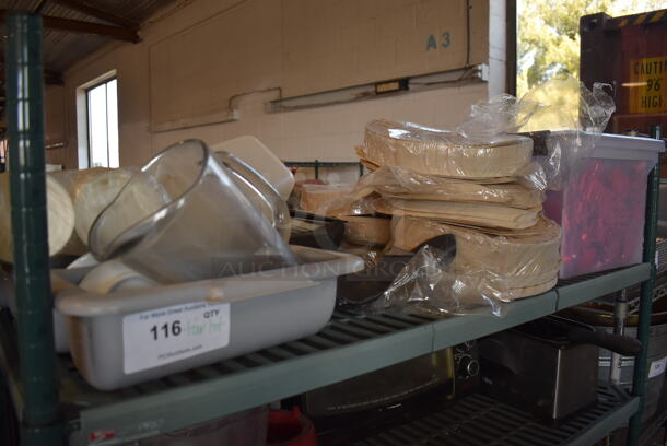 ALL ONE MONEY! Tier Lot of Various Items Including Paper Products and Poly Items - Image 1 of 4