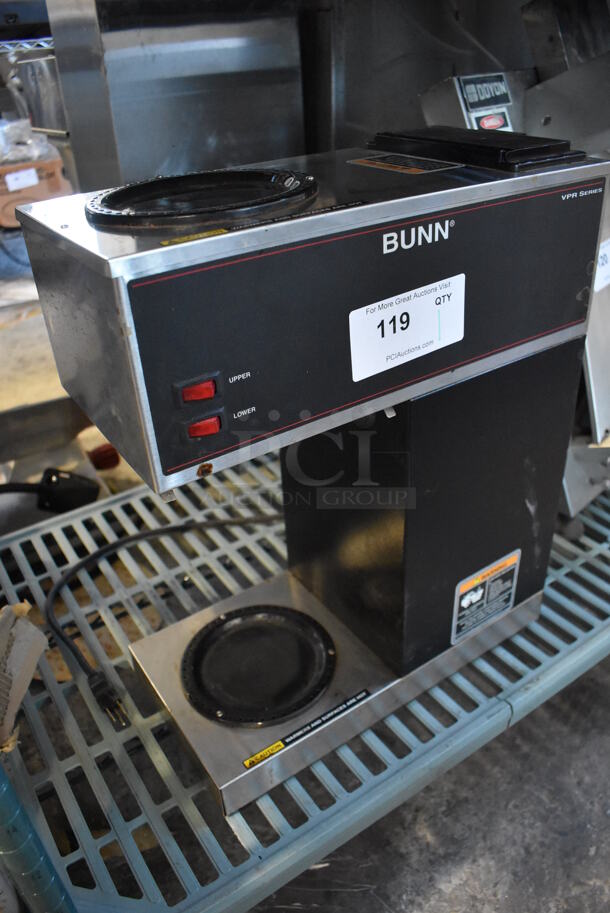 2015 Bunn VPR Stainless Steel Commercial Countertop 2 Burner Coffee Machine. 120 Volts, 1 Phase. 16x8x20 - Image 3 of 5